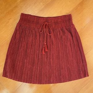Rust Ridged Skirt